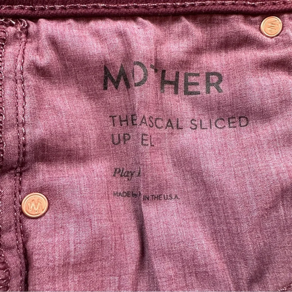 NWOT Mother The Rascal Sliced Up Heel Jeans in Play Date. Sz: 26 - Picture 12 of 14
